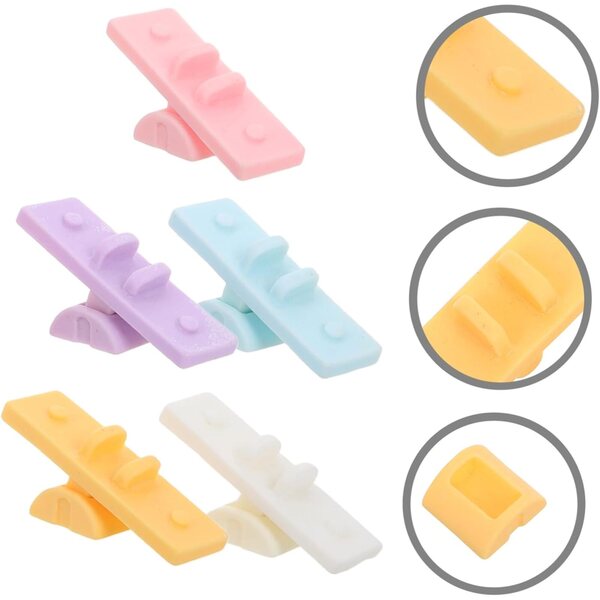 VICASKY 10 pezzi mini altalena in resina per casa delle bambole, colori assortiti