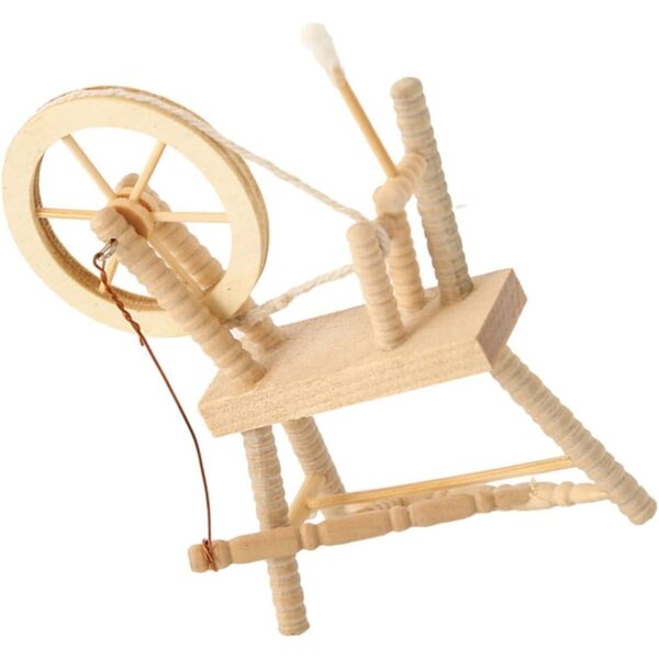 VICASKY Mini Vintage Holznähmaschine 1:12 für Puppenhaus