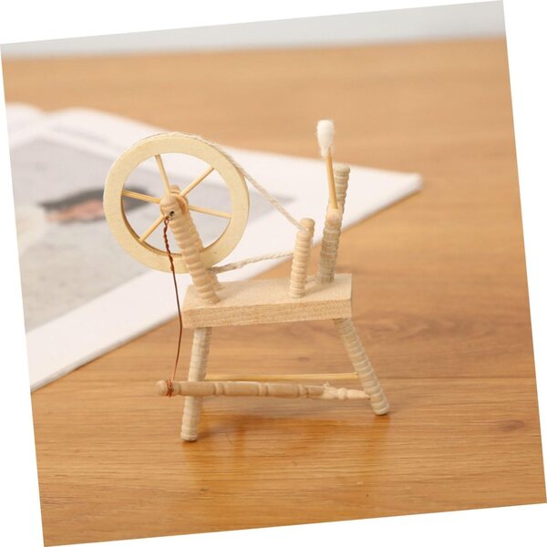 VICASKY Mini Vintage Holznähmaschine 1:12 für Puppenhaus