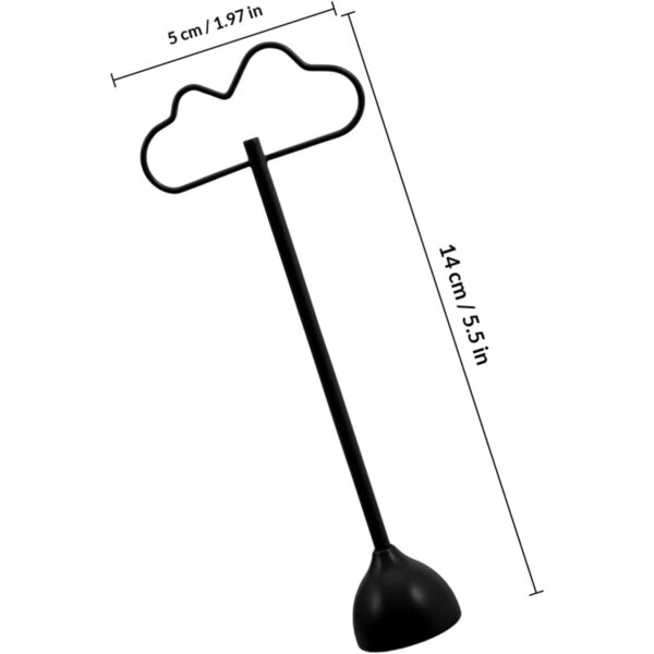 VICASKY Armadio Miniatura in Ferro Nero per Casa delle Bambole, Appendia-cappelli e Rack Versatile