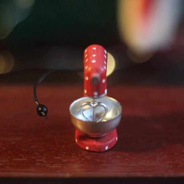 XAGMODSHN Mixer Miniatura Natale in Resina - Decorazione Realistica per Casa delle Bambole