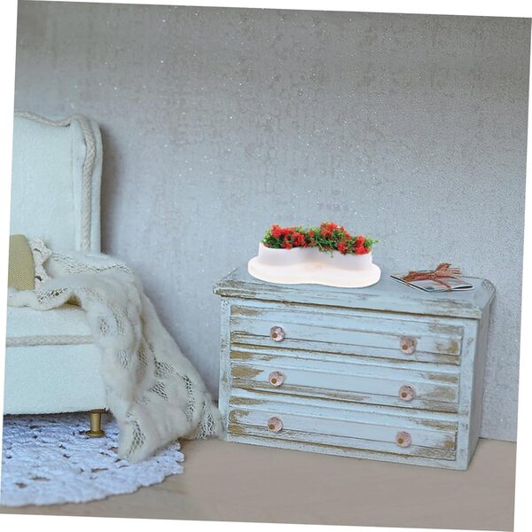 Garneck Mini-Wohnzimmer-Set, 10-teilig, für Puppenhäuser und DIY-Dekorationen