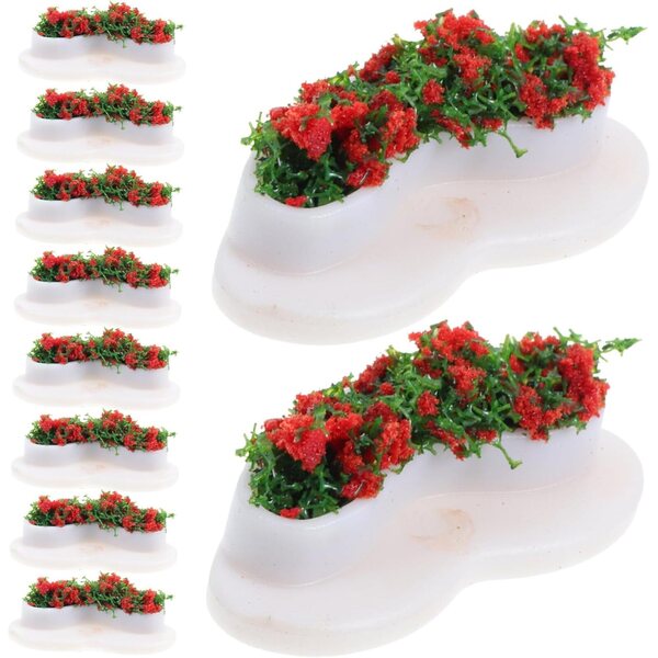 Set 10 Mini Sedili Salotto e Piante in Vaso per Casa delle Bambole - Warmhm