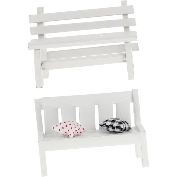 VICASKY Set mit 2 Mini-Holzstühlen für Zuhause, Wohnzimmer, Schlafzimmer, Dekoration