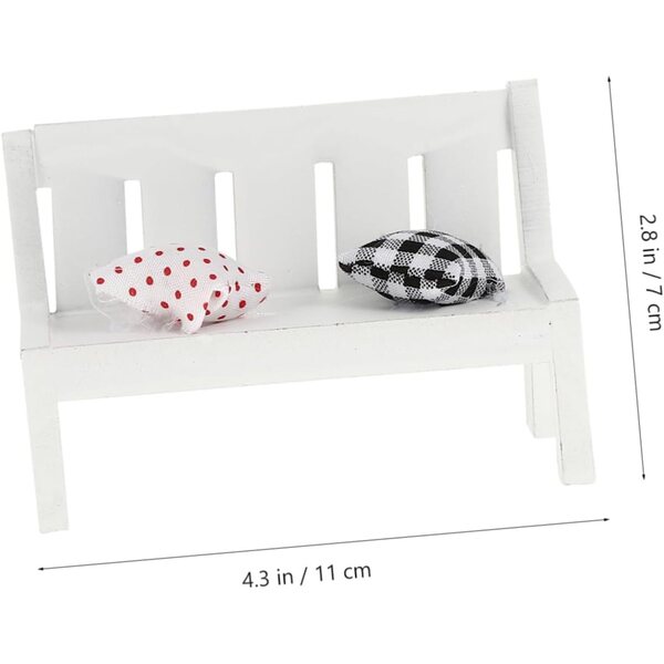 VICASKY Set mit 2 Mini-Holzstühlen für Zuhause, Wohnzimmer, Schlafzimmer, Dekoration