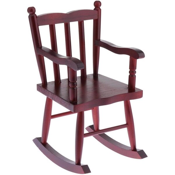 Sedia a Dondolo in Legno Miniatura per Case Bambole 22x16x32 cm Almencla
