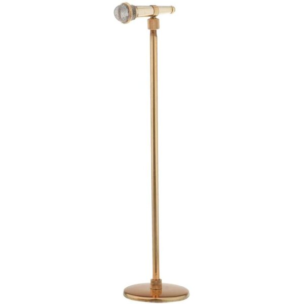 Verstellbares Metallmikrofon für 1:6 Actionfigur, hohe Qualität und elegantes Design