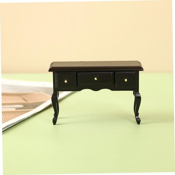VICASKY Scrivania in Miniatura in Legno per Case delle Bambole e Decorazioni 10,5x7x4 cm
