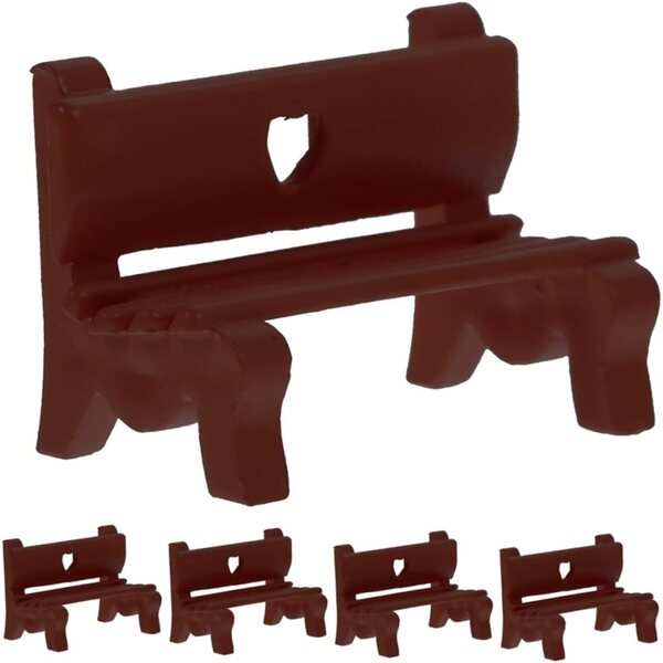 VICASKY Mini-Bank-Set 5-teilig aus Kunststoff für Puppenhaus und Landschaft