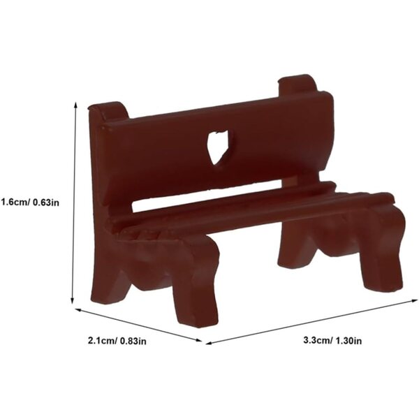 VICASKY Mini-Bank-Set 5-teilig aus Kunststoff für Puppenhaus und Landschaft