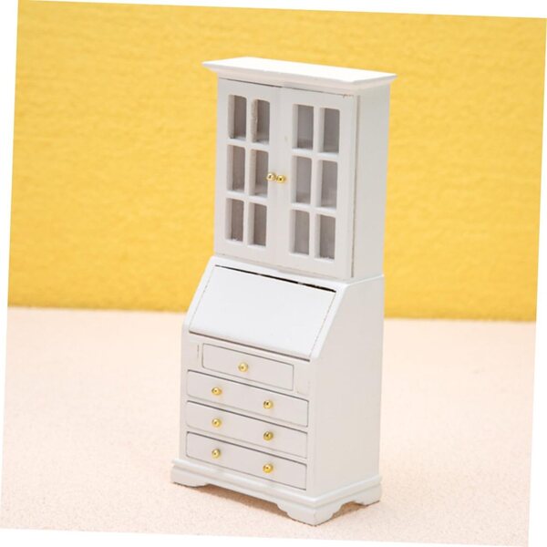 VICASKY Miniatur-Holzschrank für Puppenhaus-Retro-Dekoration
