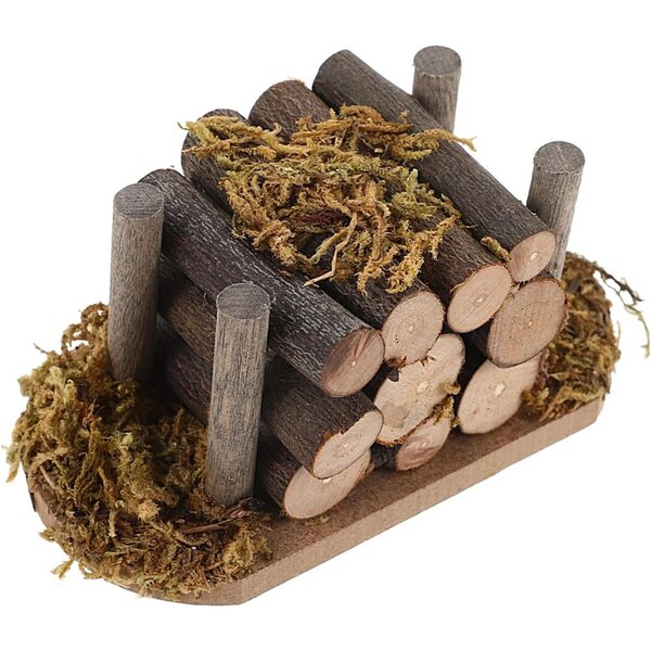 Miniatur-Brennholz für Puppenhaus aus Holz, realistische Details 1:12