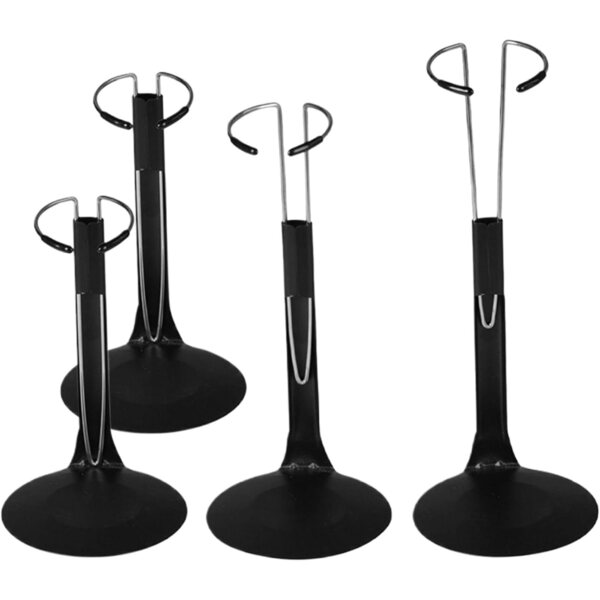4 Stück verstellbarer 1/6 Puppenständer aus Metall für 13–21 cm große Figuren