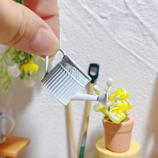 Annaffiatoio in Miniatura in Lega per Giardino Fatato e Decorazioni Casa 45x20mm