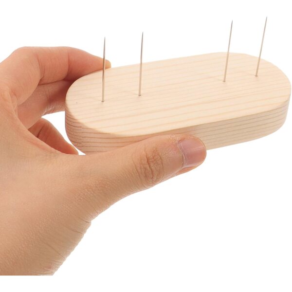 NUOBESTY 4 Supporti in Legno e Acciaio per Esposizione Bambole e Modellini