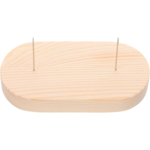 NUOBESTY 4 Supporti in Legno e Acciaio per Esposizione Bambole e Modellini
