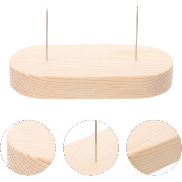 NUOBESTY 4 Supporti in Legno e Acciaio per Esposizione Bambole e Modellini