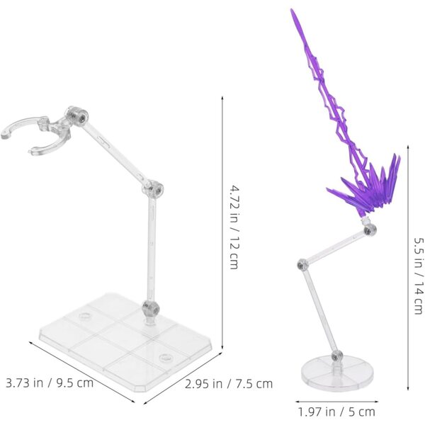 HEMOTON Supporto per Action Figure con Effetto Espositivo e Base Stabile in Plastica