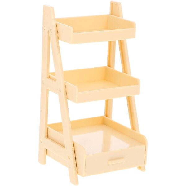 VICASKY Mini-Regal in Beige für Puppenhaus- und ABS-Dekorationen