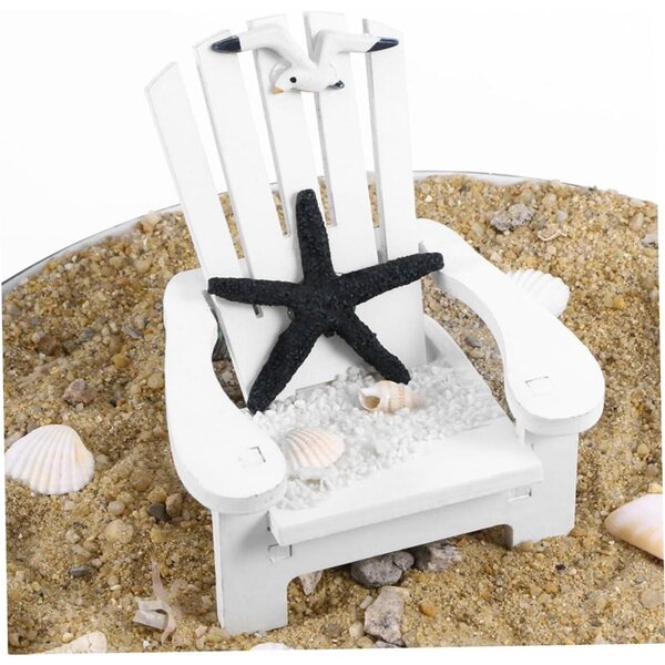 ABOOFAN Set 3 Mini Sedie da Spiaggia in Legno per Decorazioni Casa delle Bambole