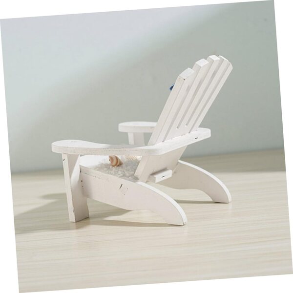 ABOOFAN Set 2 Mini Sedie da Spiaggia in Legno per Decorazione Casa e Fotografia