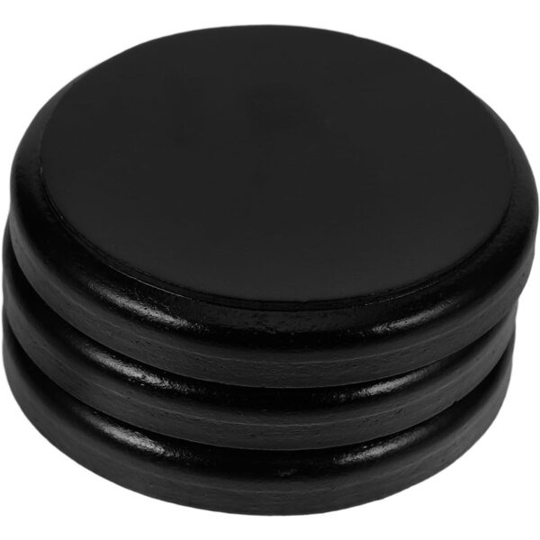 TOPBATHY 6 Basi Rotonde in Legno per Mini Bambole e Figurine - Resistenti e Eleganti