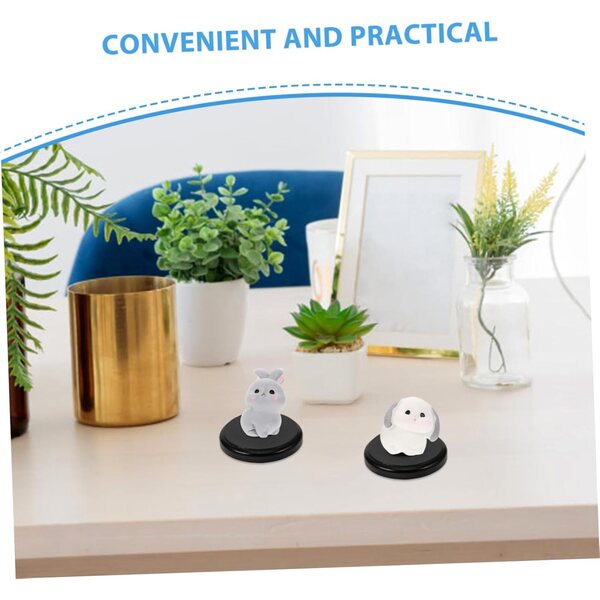 TOPBATHY 6 Basi Rotonde in Legno per Mini Bambole e Figurine - Resistenti e Eleganti