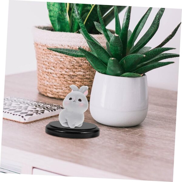 TOPBATHY 6 Basi Rotonde in Legno per Mini Bambole e Figurine - Resistenti e Eleganti