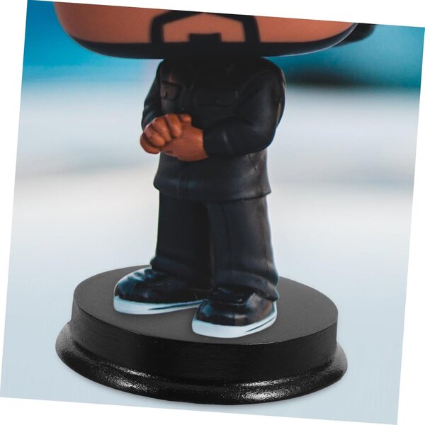 PRETYZOOM Set 3 Basi Rotonde in Legno per Mini Bambole e Action Figure 11x10 cm