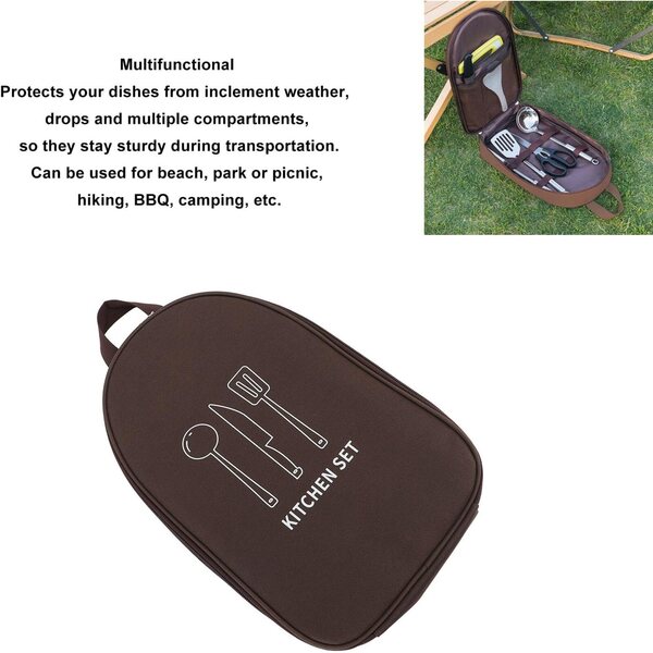 Camping-Topf-Organizer aus Oxford-Stoff – tragbare Multifunktionstasche