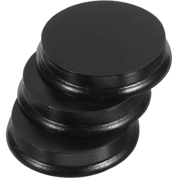 9 Basi Rotonde in Legno per Action Figure e Modellini - Supporto Stabile e Elegante
