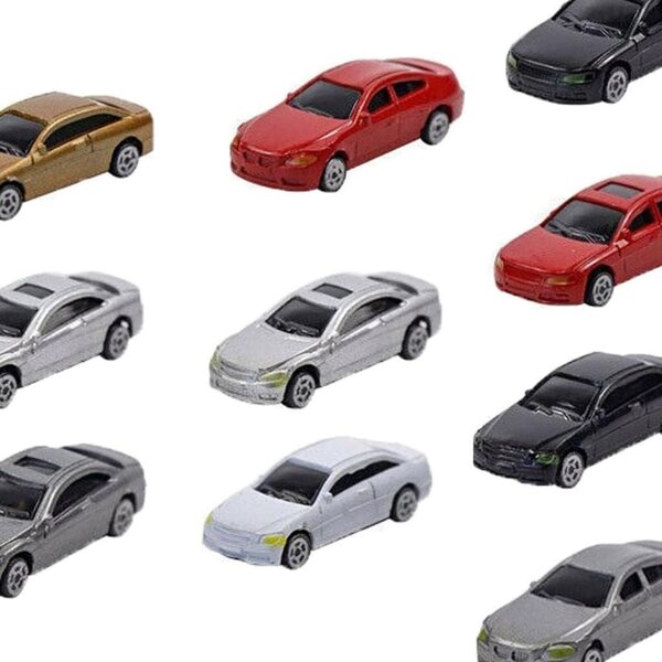 Set 10 Modelli Auto Scala 1:75 EHJRE per Modellismo TT - Colori Assortiti