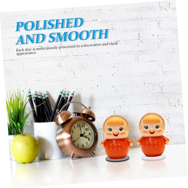 NUOBESTY Set 10 Basi Rotonde Acrilico Miniatura per Esposizione Bambole