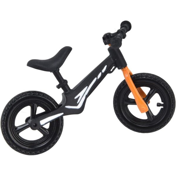 Mini-Fahrrad aus Metall und Holz 1:12 für Puppenhaus – dekoratives Accessoire