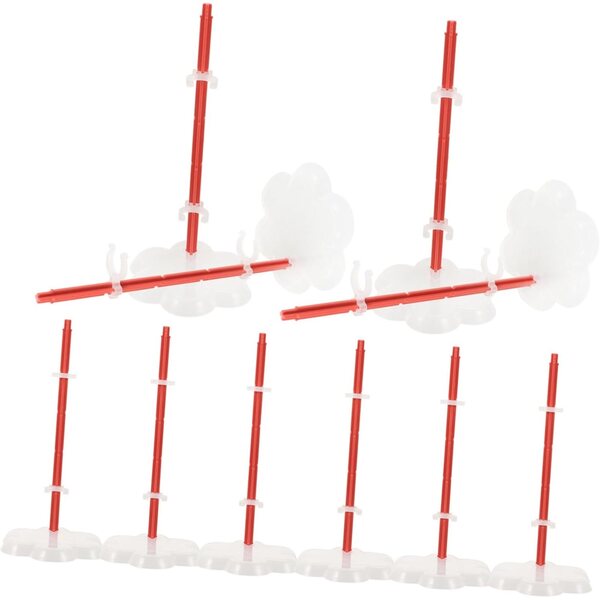 Vaguelly 10 Stück Puppenständer mit Clips und stabiler Basis, ideal für Präsentation und Dekoration
