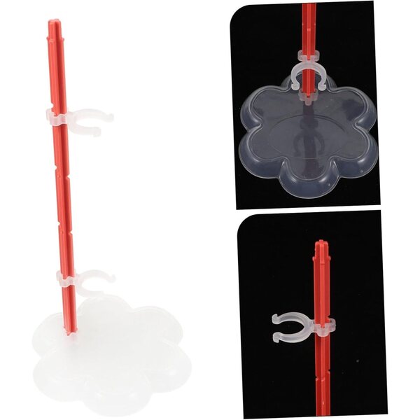 Vaguelly 10 Stück Puppenständer mit Clips und stabiler Basis, ideal für Präsentation und Dekoration