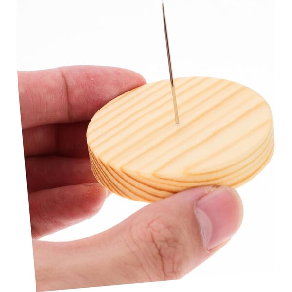 NUOBESTY 12 Set Supporti in Legno per Bambole con Base Rotonda e Feltro, Stands Espositivi