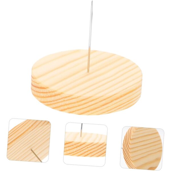 NUOBESTY 12 Set Supporti in Legno per Bambole con Base Rotonda e Feltro, Stands Espositivi