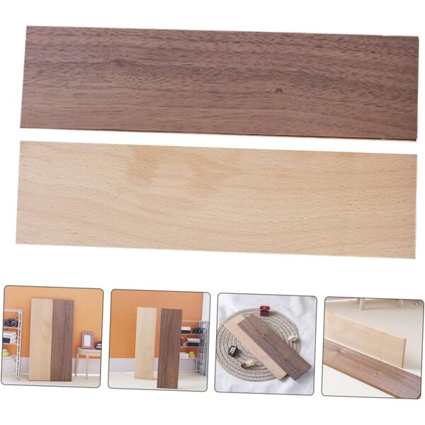 VICASKY 2 Stück Mini-Holzbretter für Puppenhäuser, dekoratives Zubehör