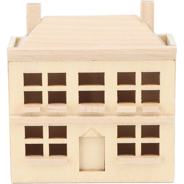 Srliya Puppenhaus Miniatur 1:12 Holzvilla DIY für Kinder