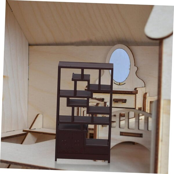 VICASKY Mini Libreria in ABS 1:25 per Casa delle Bambole - Set 2 Pezzi