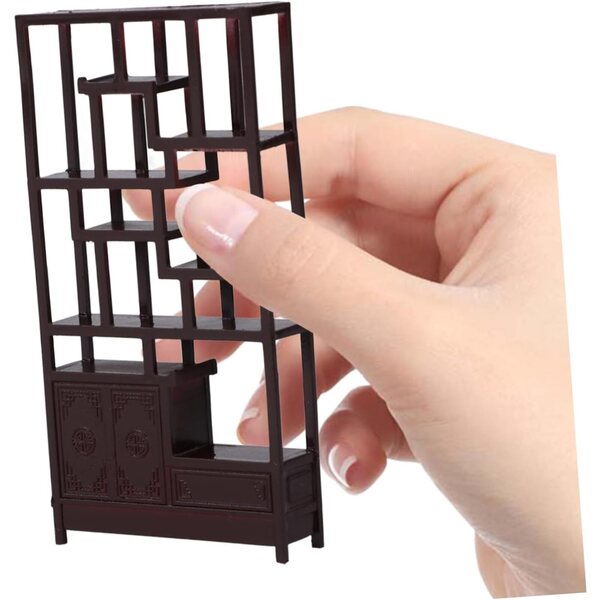 VICASKY Mini Libreria in ABS 1:25 per Casa delle Bambole - Set 2 Pezzi