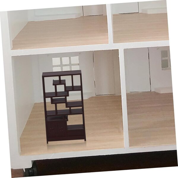 VICASKY Mini Libreria 4 pezzi in plastica per casa delle bambole scala 1:25