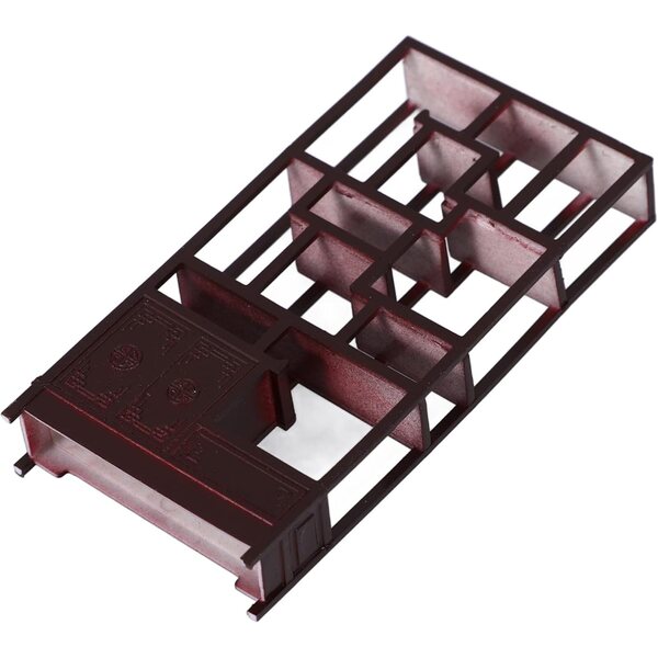 VICASKY Mini Libreria 4 pezzi in plastica per casa delle bambole scala 1:25