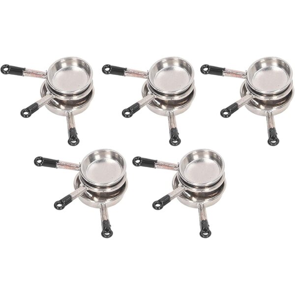 Set 15 Pezzi Mini Casseruola Casa delle Bambole 1:12 Accessori Cucina Fai da Te