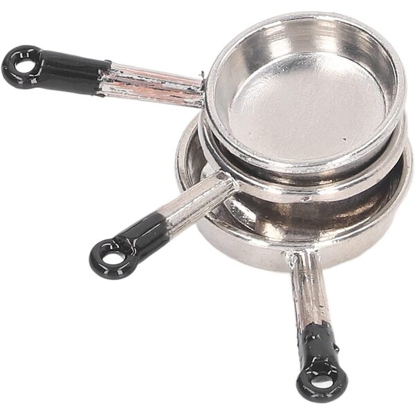 Set 15 Pezzi Mini Casseruola Casa delle Bambole 1:12 Accessori Cucina Fai da Te