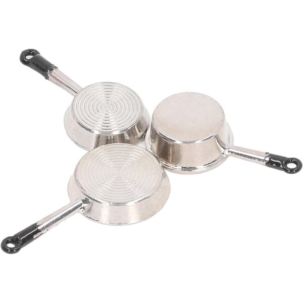 Set 15 Pezzi Mini Casseruola Casa delle Bambole 1:12 Accessori Cucina Fai da Te