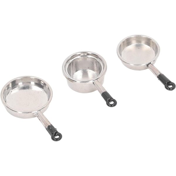 Set 15 Pezzi Mini Casseruola Casa delle Bambole 1:12 Accessori Cucina Fai da Te