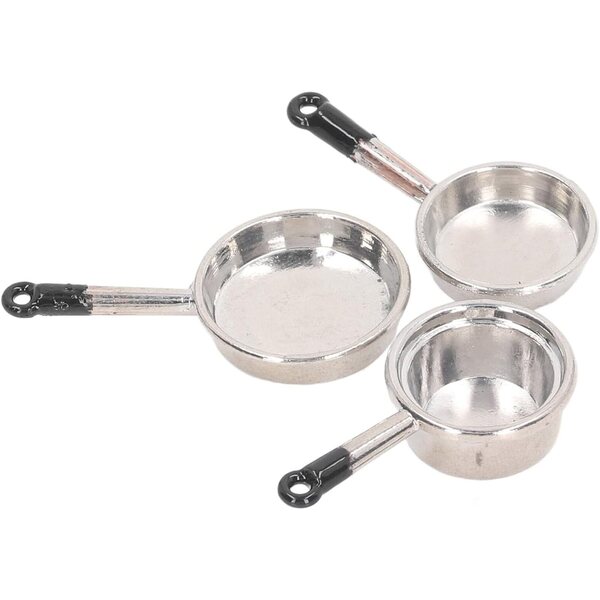 Set 15 Pezzi Mini Casseruola Casa delle Bambole 1:12 Accessori Cucina Fai da Te