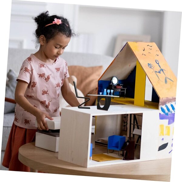 VICASKY Set Mobili Miniatura Casa Delle Bambole Tavolo, Sedia e Accessori